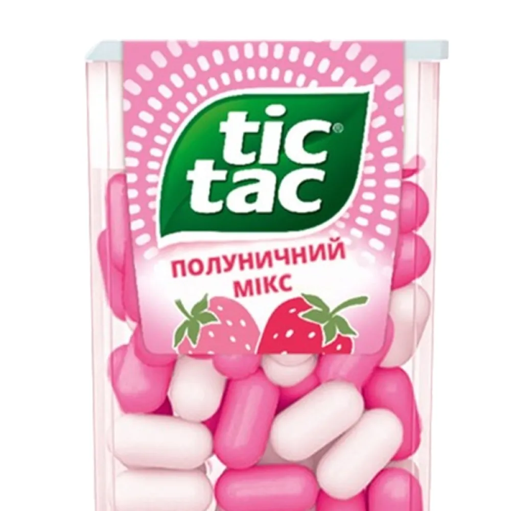 Драже Tic Tac Strawberry 9.7гр  арт. 09220 