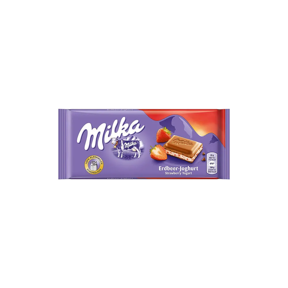 Шоколад Milka Полуниця 100гр  арт. 01862 