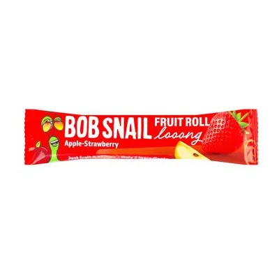 Цукерка Bob Snail Яблучно-полунична довга 15гр  арт. 10101