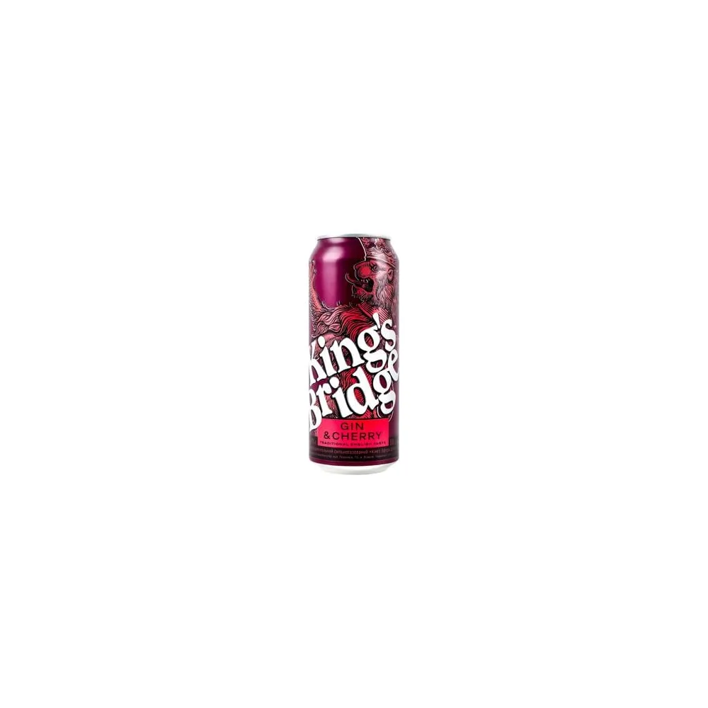 Напій слабоалкогольний King's Bridge Gin & Cherry 0.5л  арт. 10009 