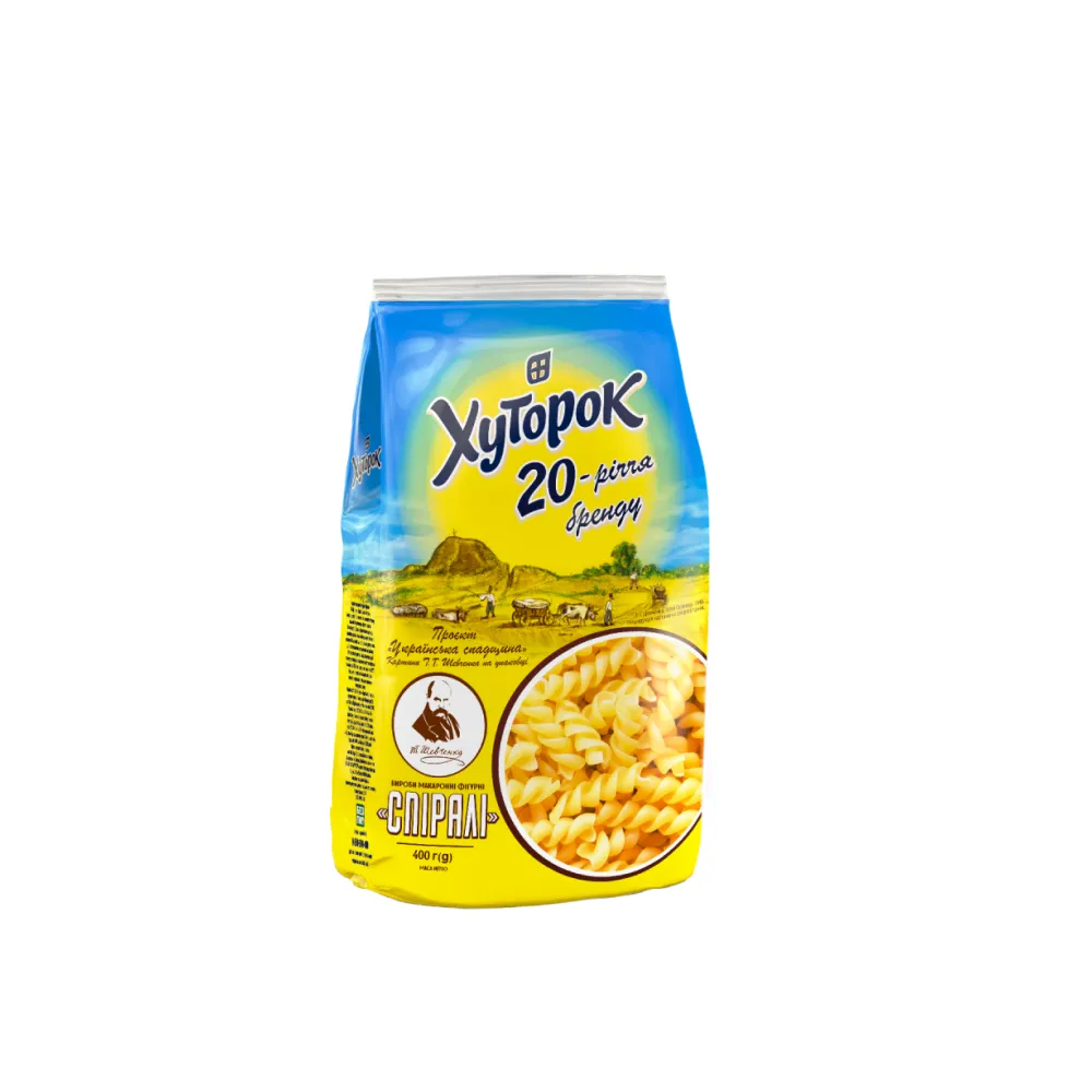 Макарони Хуторок Спіралі 400гр  арт. 05375 