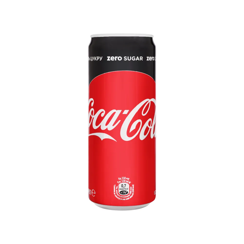 Напій газований Coca-Cola Zero 0.33л  арт. 03398 