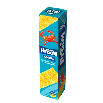 Чипси Hroom пластинки Краб 50гр  арт. 00602