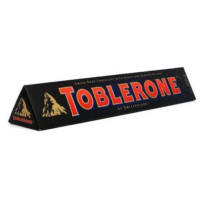 Шоколад Toblerone Чорний з медом та мигд.нугою 100гр  арт. 07305