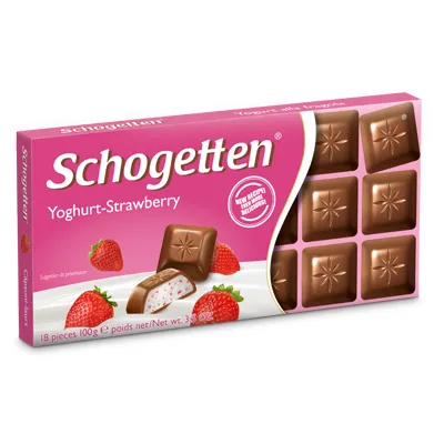 Шоколад Schogetten Йогурт-полуниця 100гр  арт. 08433