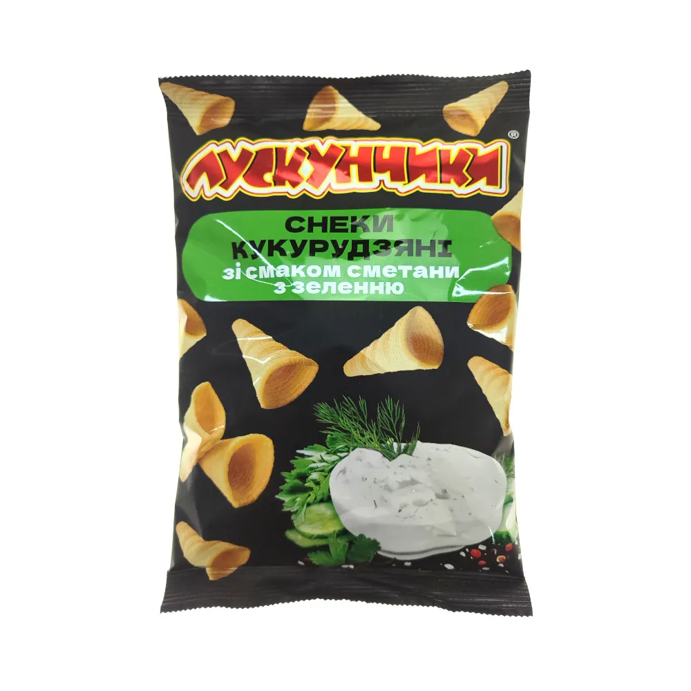 Снек Лускунчик зі смет-зел. 130гр  арт. 06880 