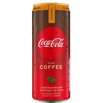 Напій газований Coca-Cola Кава-карамель з/б 0,25л  арт. 10979