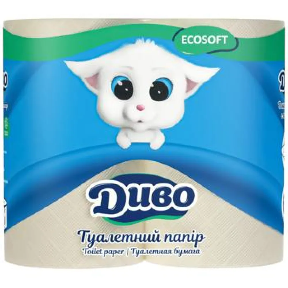 Туал.папір Диво 2шар.  сірий 4шт  арт. 09689 