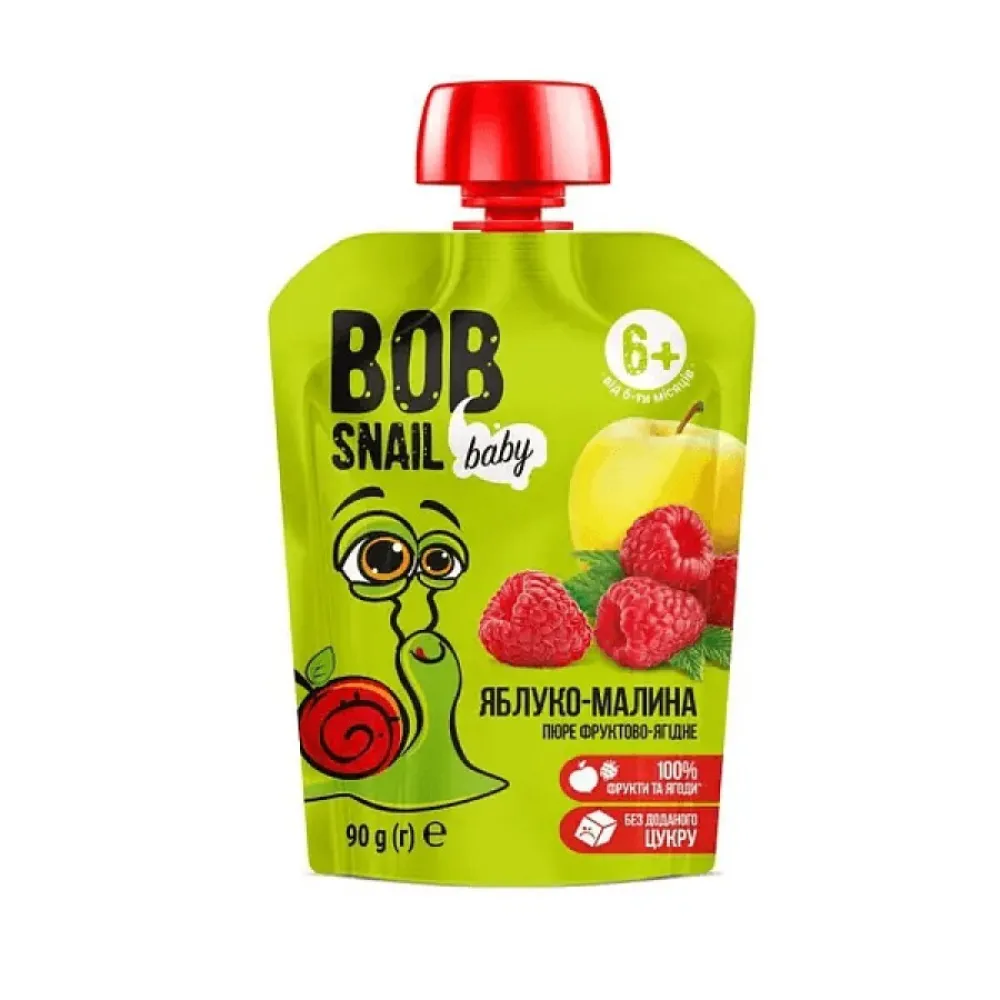 Пюре фруктове Bob Snail Ябл/мал 90гр  арт. 02935 