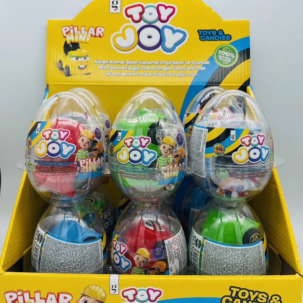 Цукерка Toy Joy з іграшкою пласт.яйце 10гр  арт. 07675 