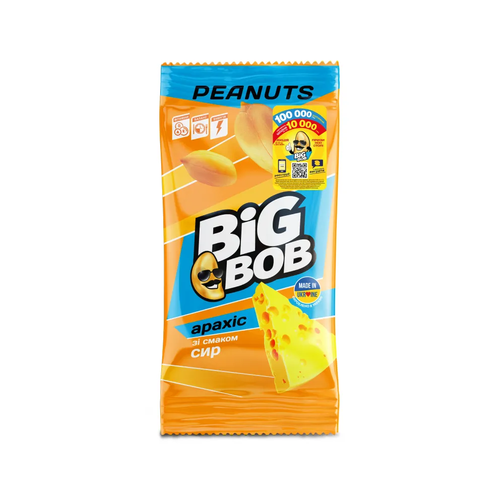 Арахіс Big Bob Сир 60гр  арт. 00585 