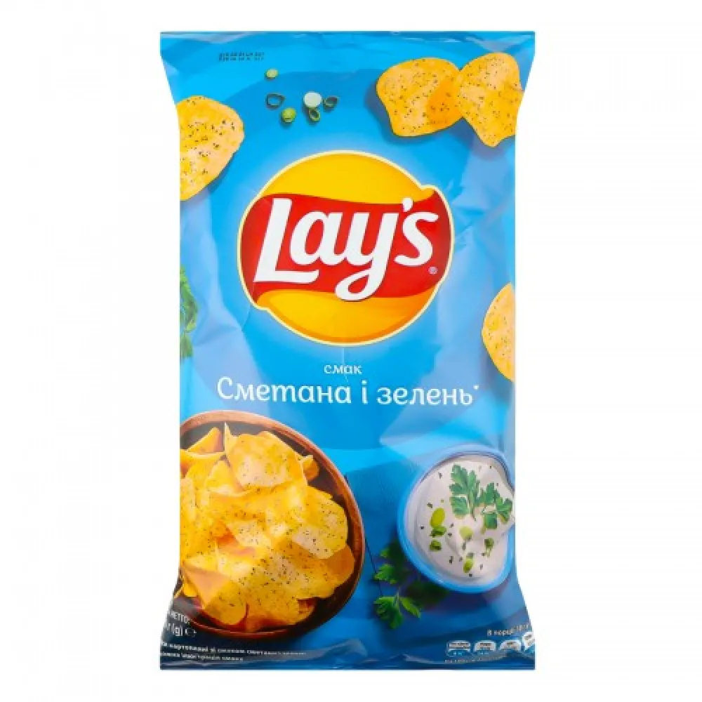 Чипси Lay's смет-зел. 120гр  арт. 06576 