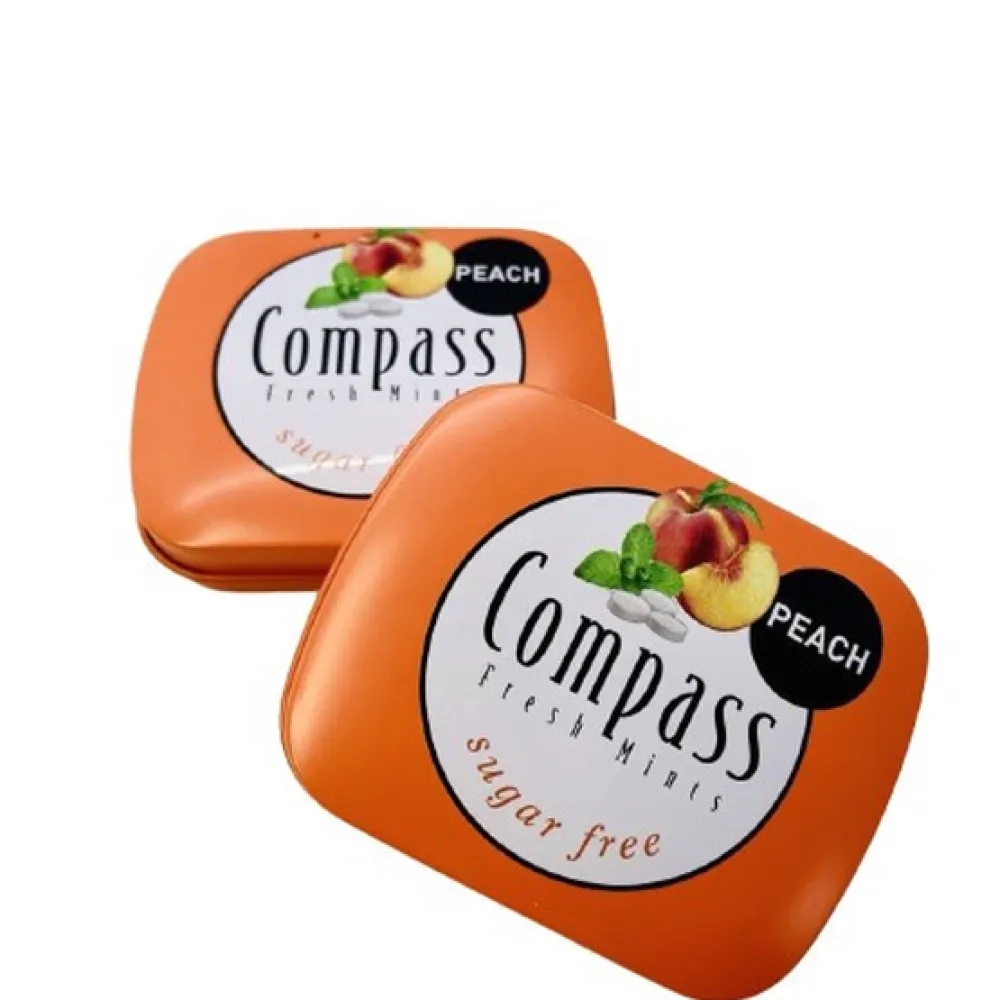 Драже Compass персик-м'ята б/ц 14гр  арт. 09309 