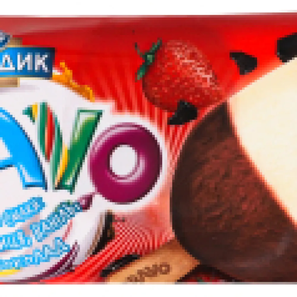 Морозиво Хладик Bravo три смаки 75гр  арт. 02494 