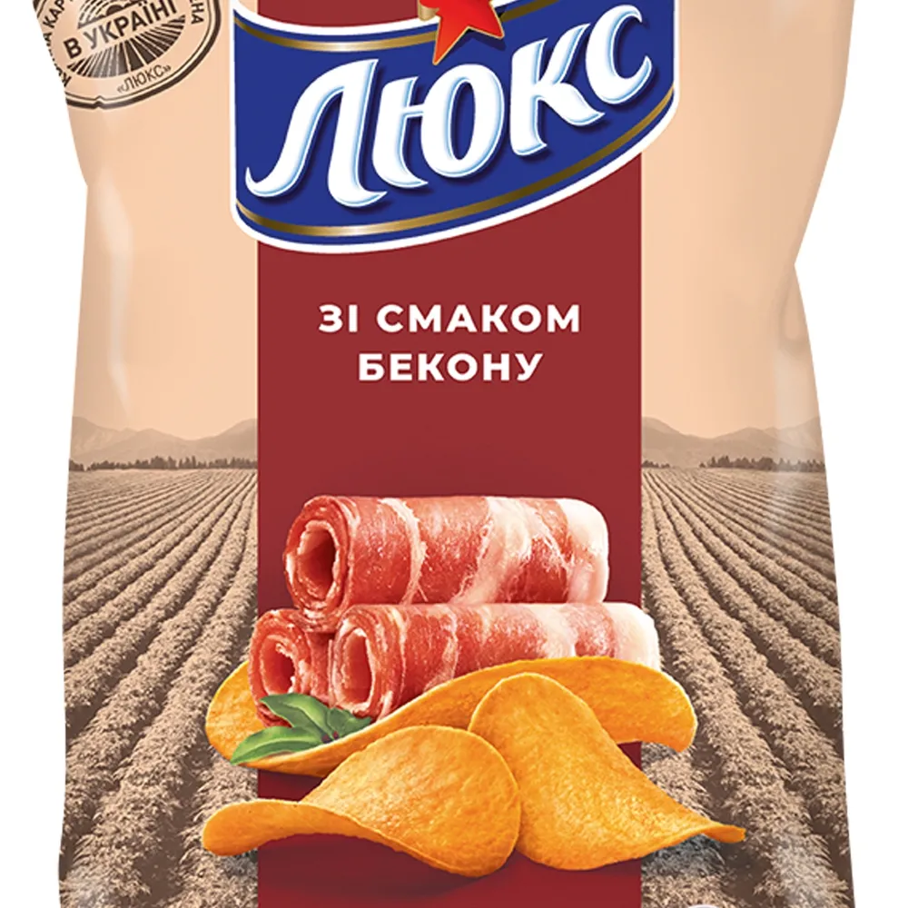 Чипси Люкс Бекон 133гр  арт. 01811 