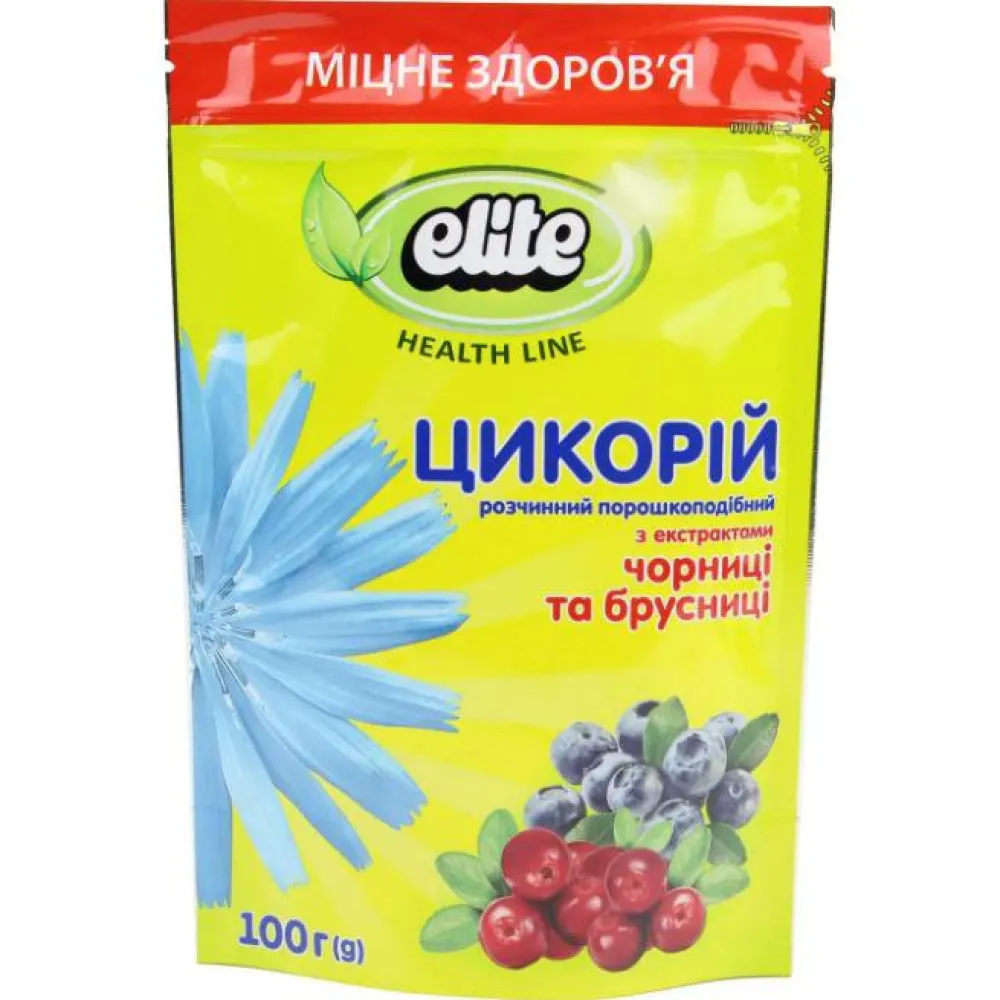 Цикорій Elite чорниця та брусн 100гр  арт. 00386 