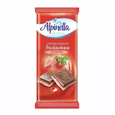 Шоколад Alpinella Полуниця 100гр  арт. 10534