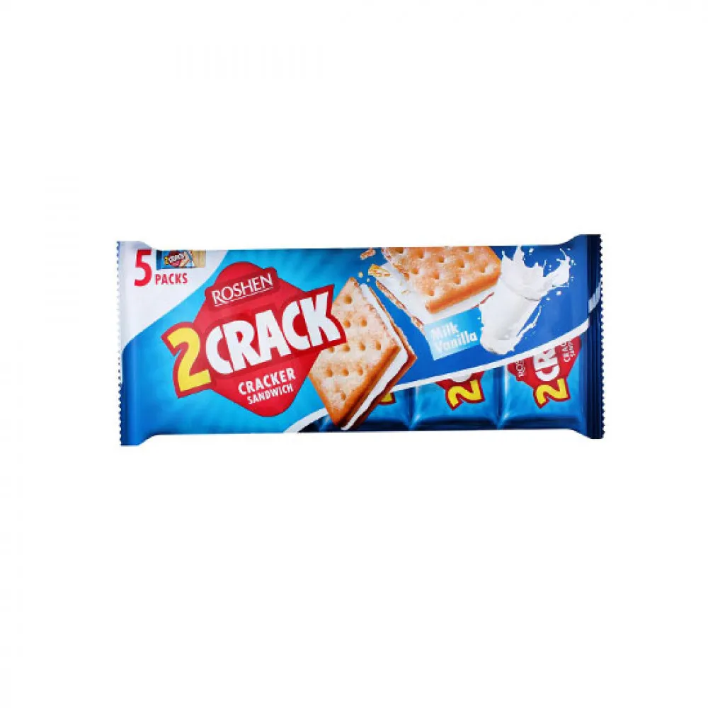 Крекер Roshen 2 Crack Молочно-Ванільний 190гр  арт. 03568 