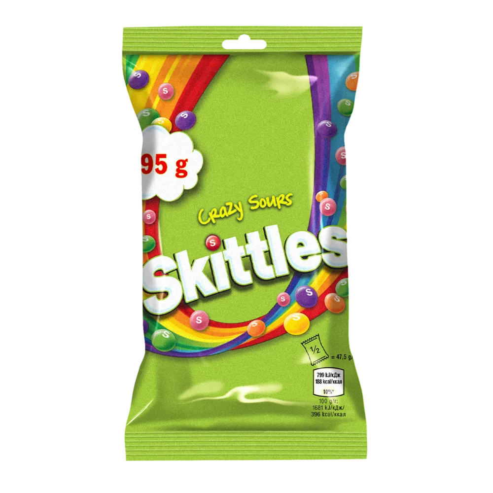 Драже Skittles крейзі 95гр  арт. 06232 