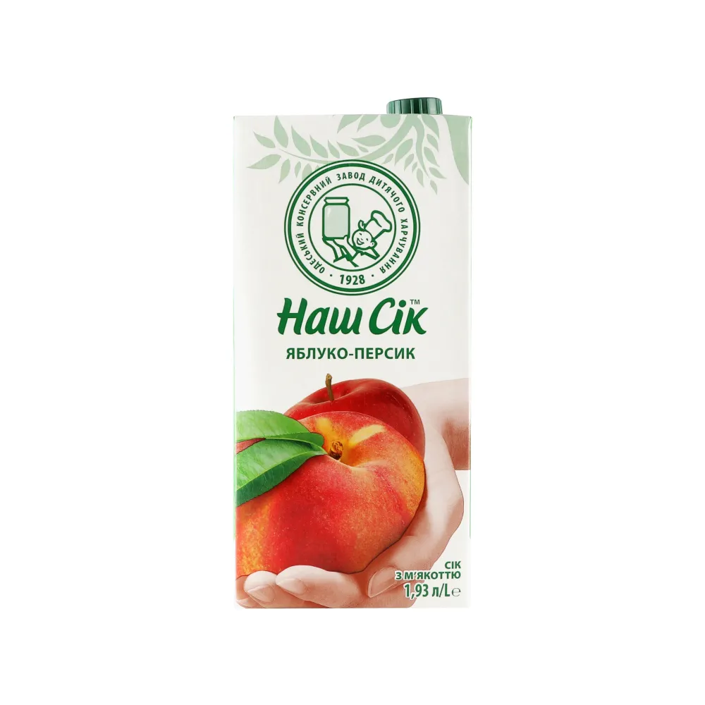 Сік Наш Сік ябл/перс 1,93л  арт. 02108 