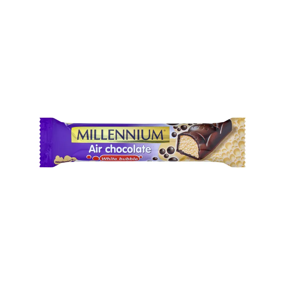 Батончик Millennium пористий мол.та біл. 22гр  арт. 07261 