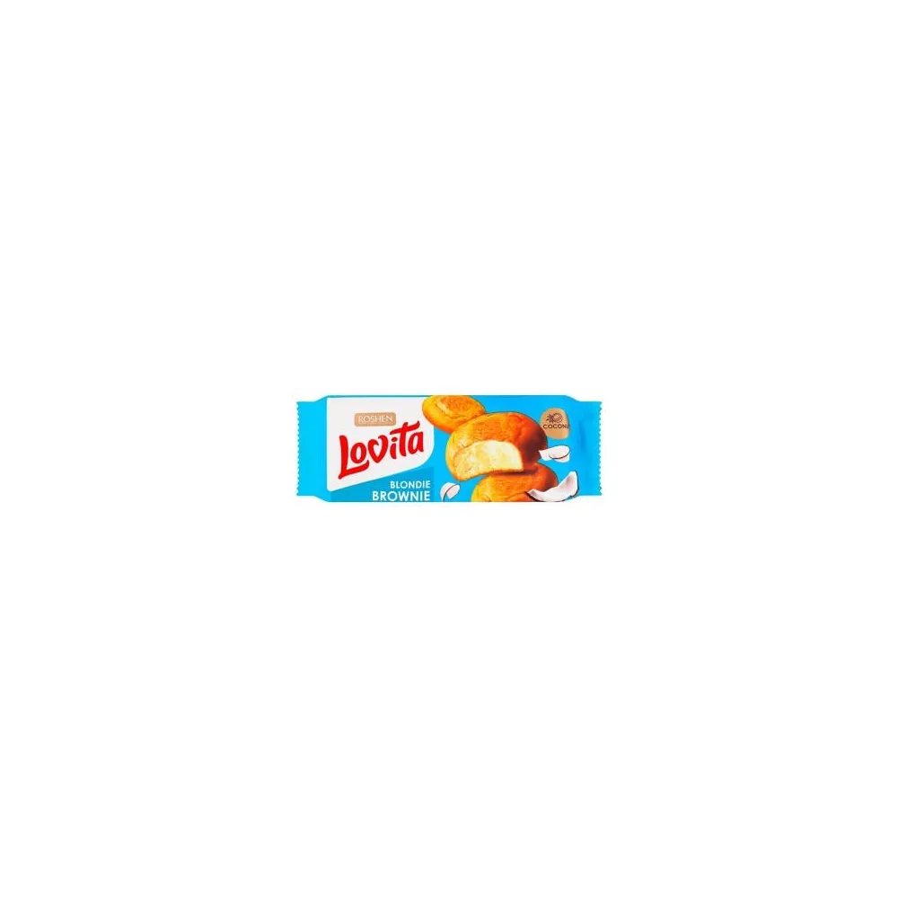 Печиво Roshen Lovita Blondie Brownie з кокосом 152гр  арт. 09360 