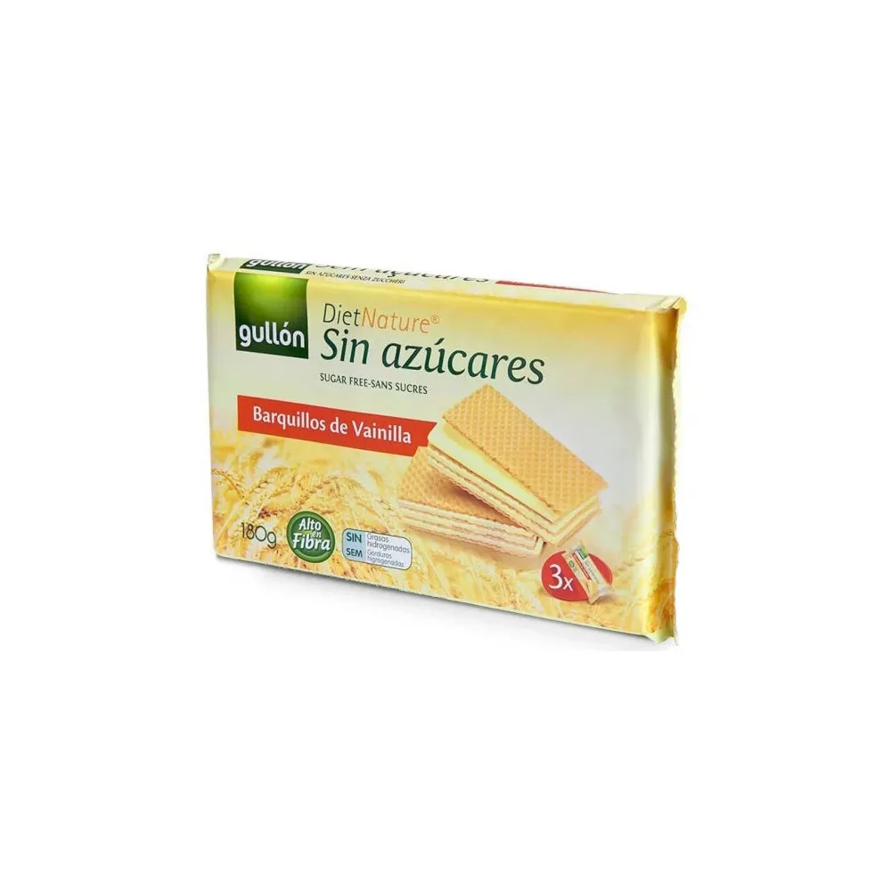 Вафля Gullon Diet Nat. ваніль 180гр  арт. 02027 