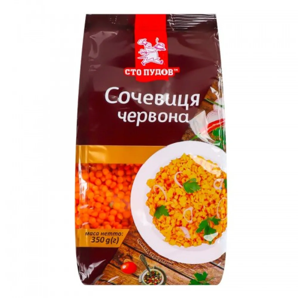 Сочевиця Сто Пудів Червона 350гр  арт. 08231 
