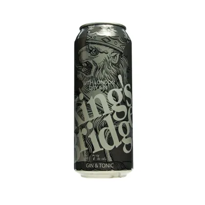 Напій слабоалкогольний Kings Bridge Gin & Tonic 0.5л  арт. 01191