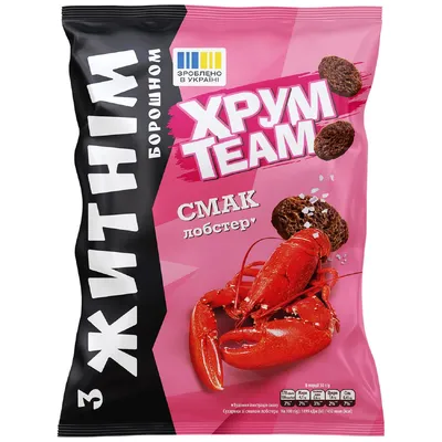 Сухарики Хрум Team Багет Лобстер житн. 55гр  арт. 09672