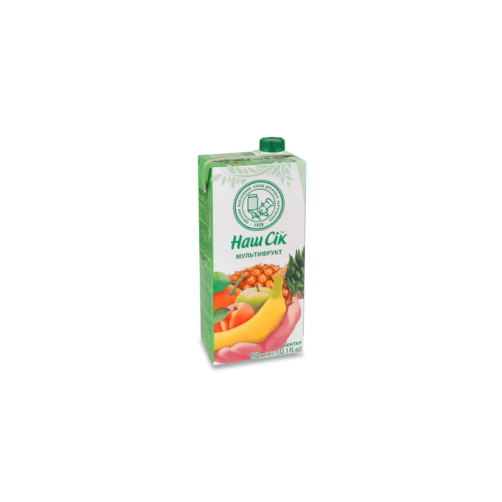 Сік Наш Сік Мультифрукт 0,95л  арт. 02101 