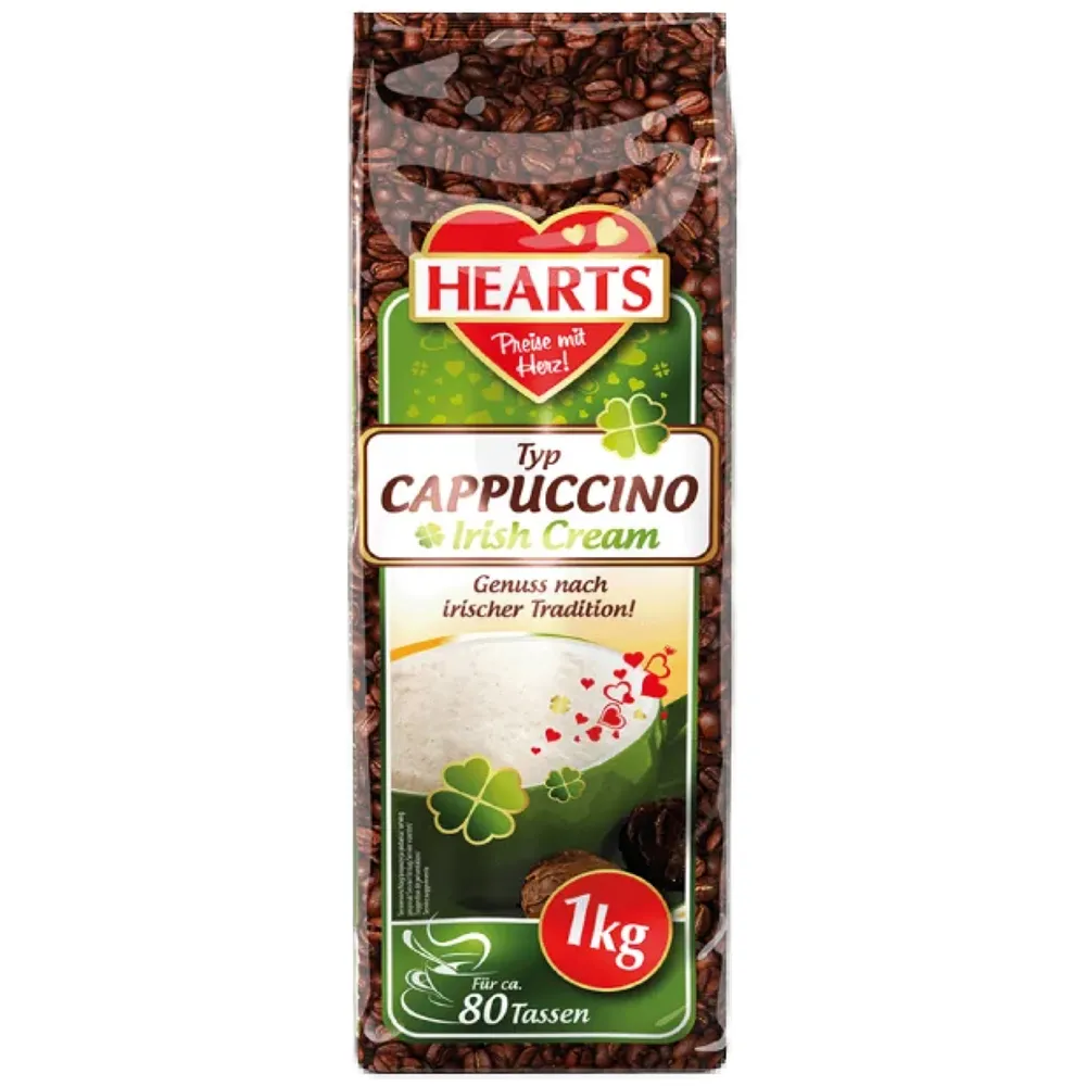 Кава Капучино Hearts Irish Cream 1кг  арт. 10505 