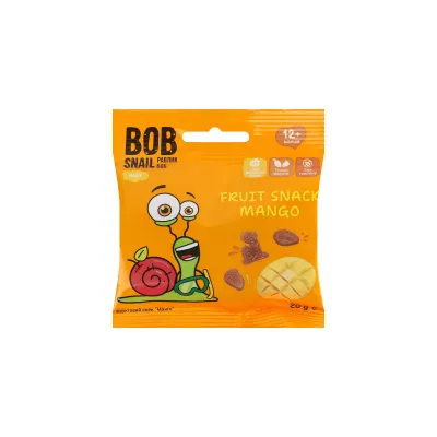 Фруктовий снек Bob Snail Манго 20гр  арт. 02969