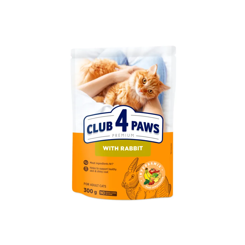 Сухий корм для котів Club 4 Paws Кролик 300гр  арт. 07244 