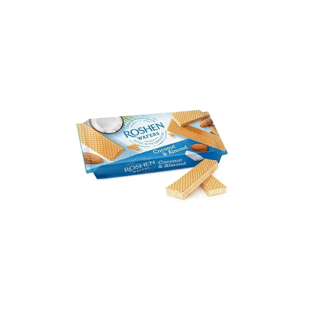 Вафля Roshen Wafers кокос/мигд. 216гр  арт. 03562 