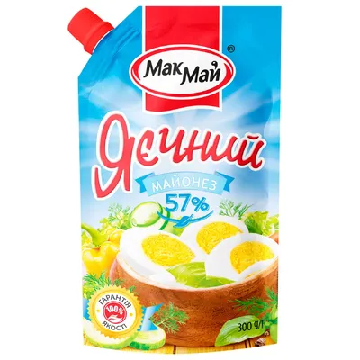 Майонез Мак Май Яєчний 57% 300гр  арт. 02584