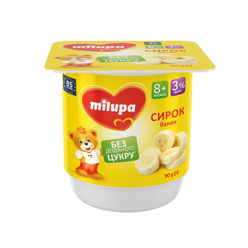 Сирок Milupa банан стак. 90гр  арт. 07319 