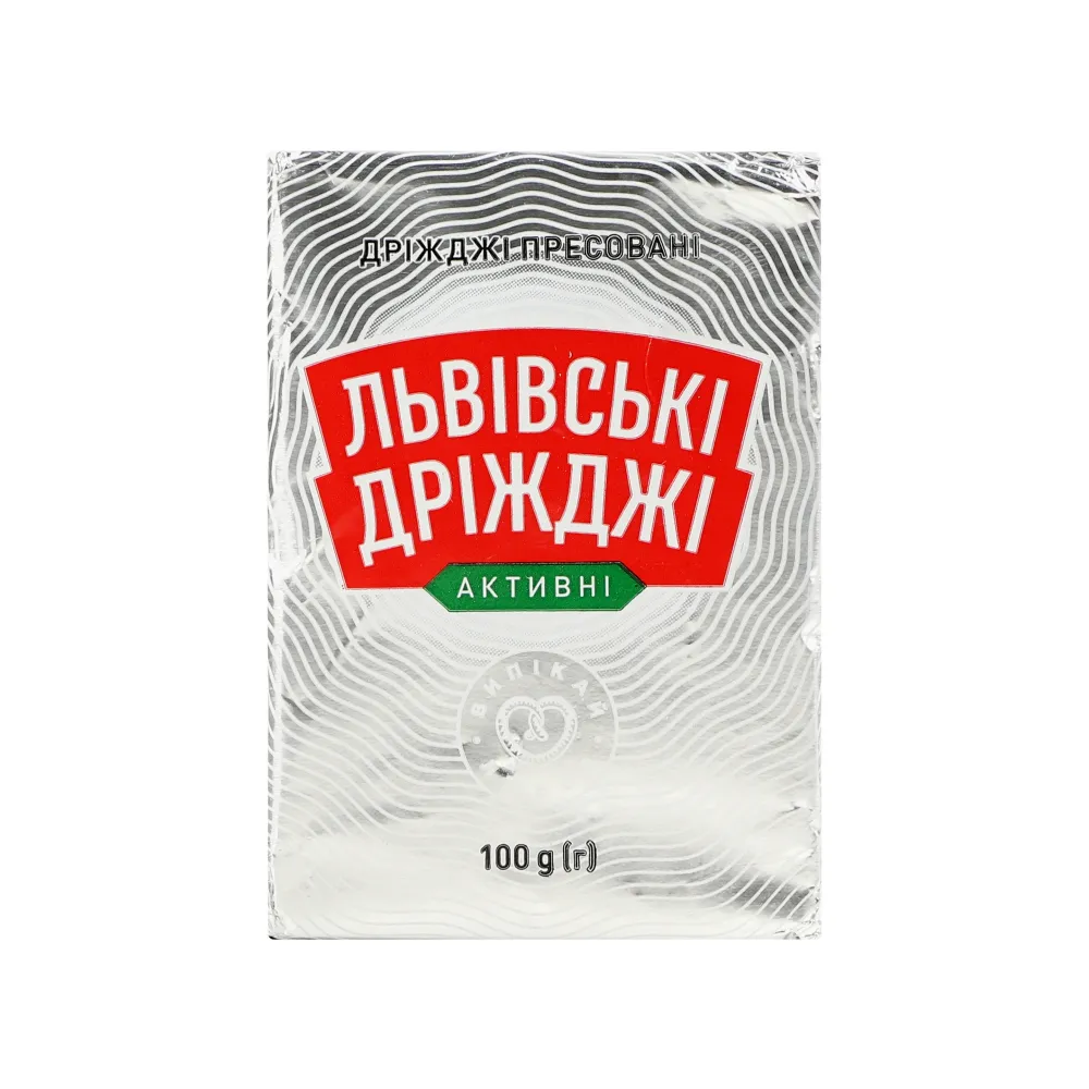 Дріжджі Львівські прес. 100гр  арт. 07171 