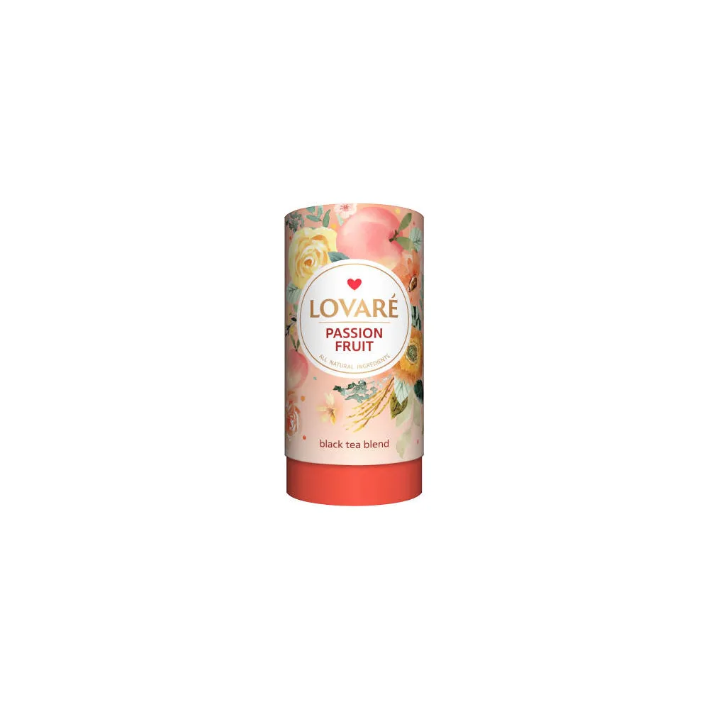 Чай Lovare Пристрасний фрукт (тубус) 80гр  арт. 07100 