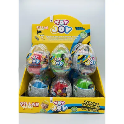 Цукерка Toy Joy з іграшкою пласт.яйце 10гр  арт. 07675
