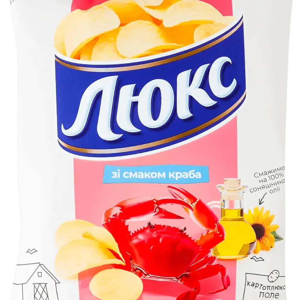 Чипси Люкс краб 105гр  арт. 10069 