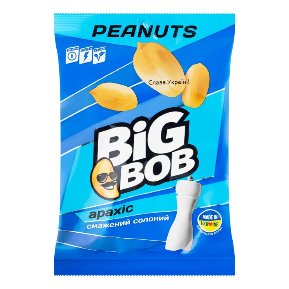 Арахіс Big Bob Солоний 120гр  арт. 00586 