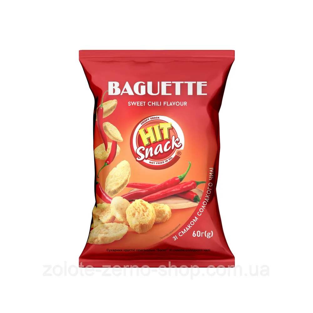 Сухарики Hit Snack Солодкий Чилі 60гр  арт. 09589 