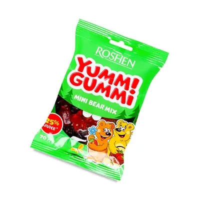Желейна цукерка Yummi Gummi Bear mix 70гр  арт. 03502