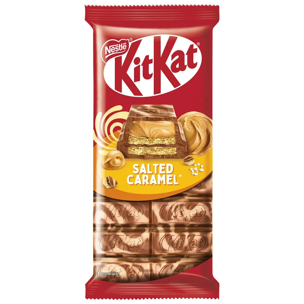 Шоколад Nestle KitKat солона карамель 99гр  арт. 09923 
