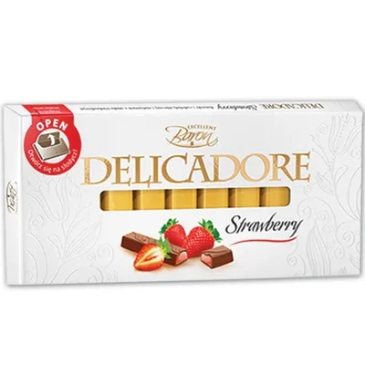 Шоколад Delicadore Полуниця 200гр  арт. 07219