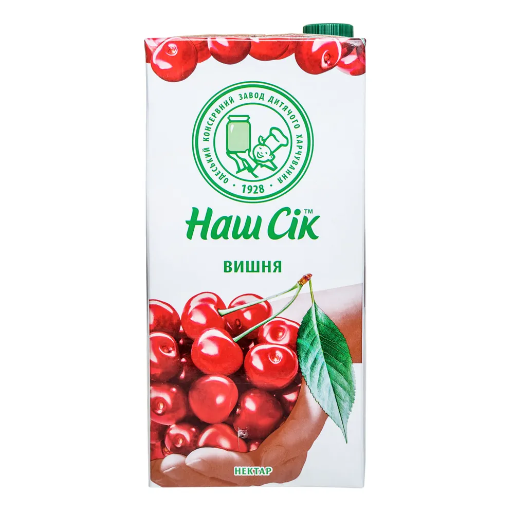 Сік Наш Сік Яблучно-Вишневий 1,93л  арт. 02103 