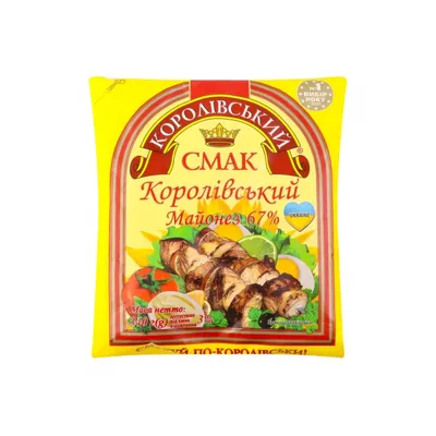 Майонез Королівський смак 67% 340гр  арт. 00477