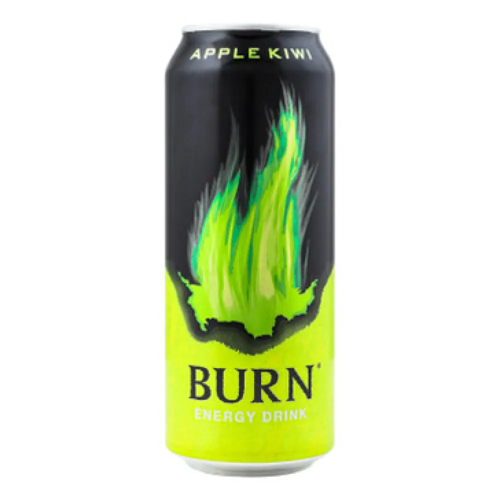 Енергетичний напій Burn Яблуко-ківі з/б 0,5л  арт. 03823 