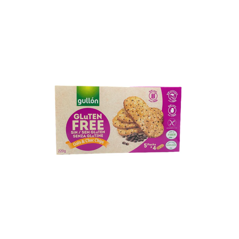 Печиво Gullon Oats & Choc Chips б/гл 220гр  арт. 06399 